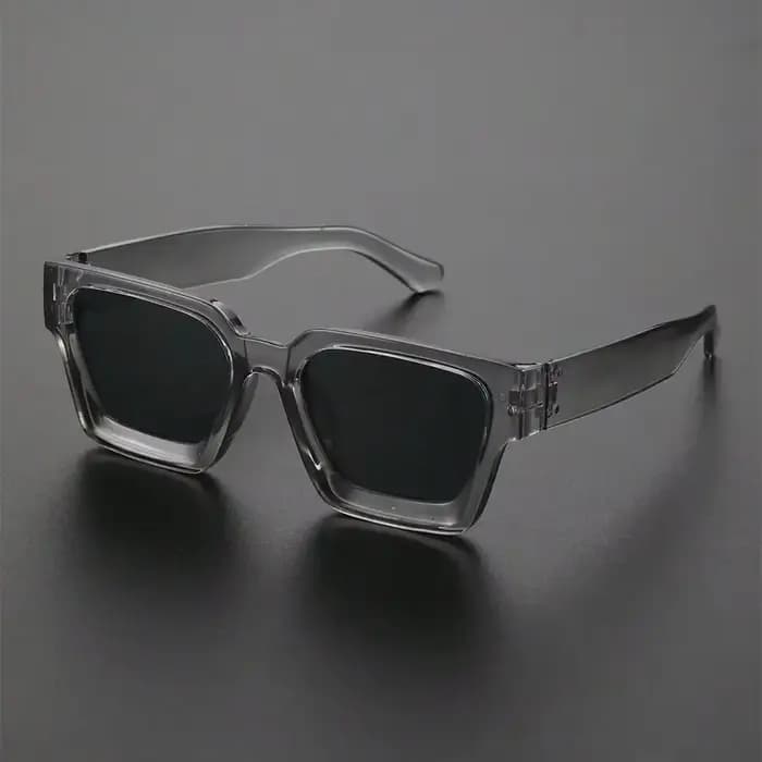 Lunettes de soleil unisexes à monture carrée en plastique, pour la photographie de rue et les voyage