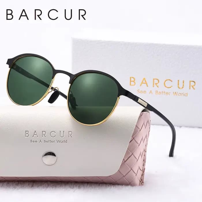 BRACUR-Lunettes de soleil noires délicates pour femmes, lunettes de soleil polarisées UV400, style c