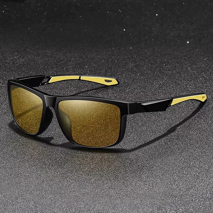Lunettes de vision nocturne unisexes à monture carrée vintage, verres anti-absorbe ouissement, lunet