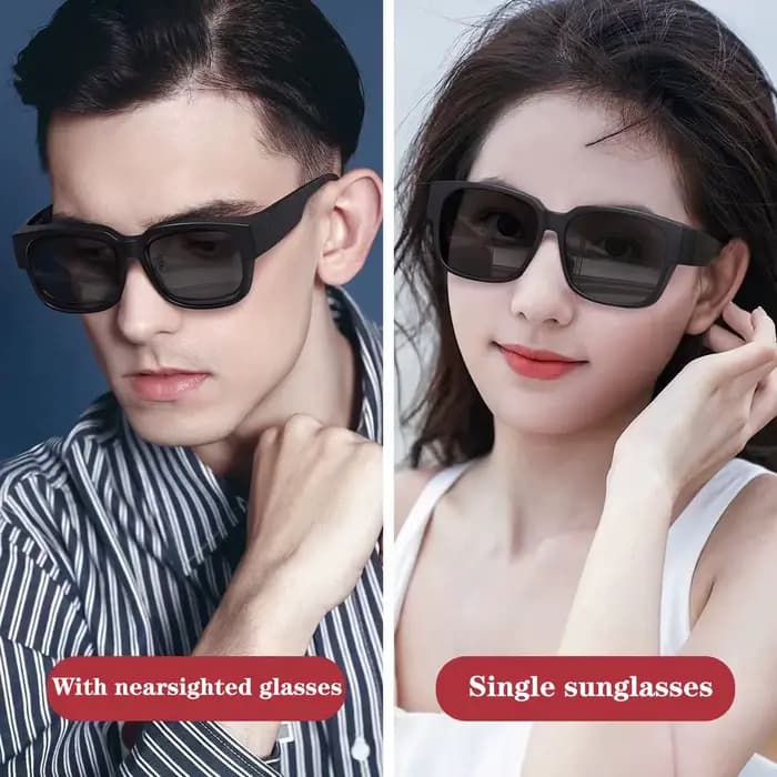Nouvelle mode lunettes de soleil polarisées couvrir sur myopie lunettes de Prescription Portable hom