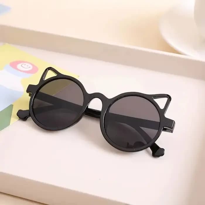 Lunettes de soleil avec oreilles d'animaux de dessin animé pour filles et garçons, protection solair