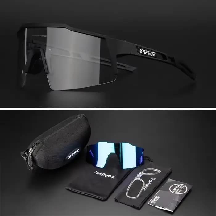 2 lentilles lunettes de cyclisme photochromiques hommes femmes Sport course lunettes de pêche vtt vé