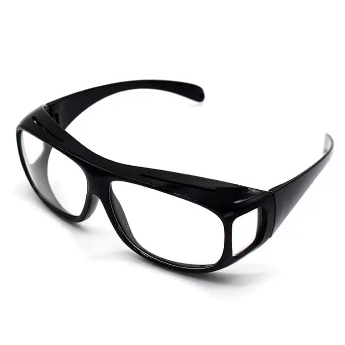 Lunettes de vision nocturne unisexes à monture carrée vintage, réduisent la fatigue visuelle, verres