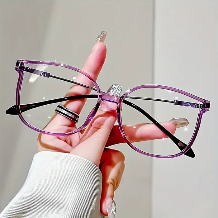 Lunettes de lecture élégantes en œil de chat pour femmes, accents en biscuits de Rotterdam, monture 