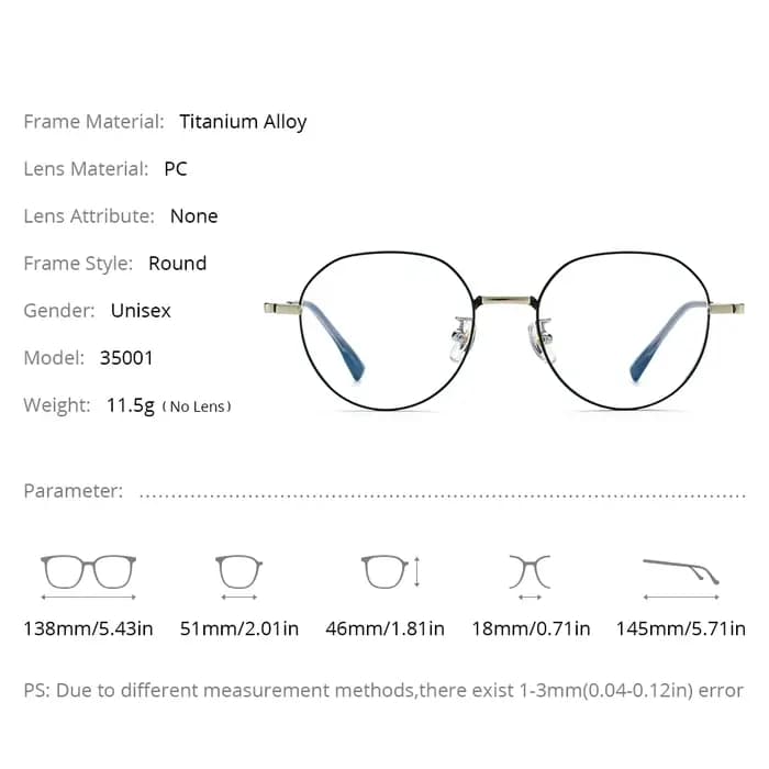 NIANZHEN alliage de titane lunettes femmes rondes marque Design lunettes cadre hommes ultraléger rét