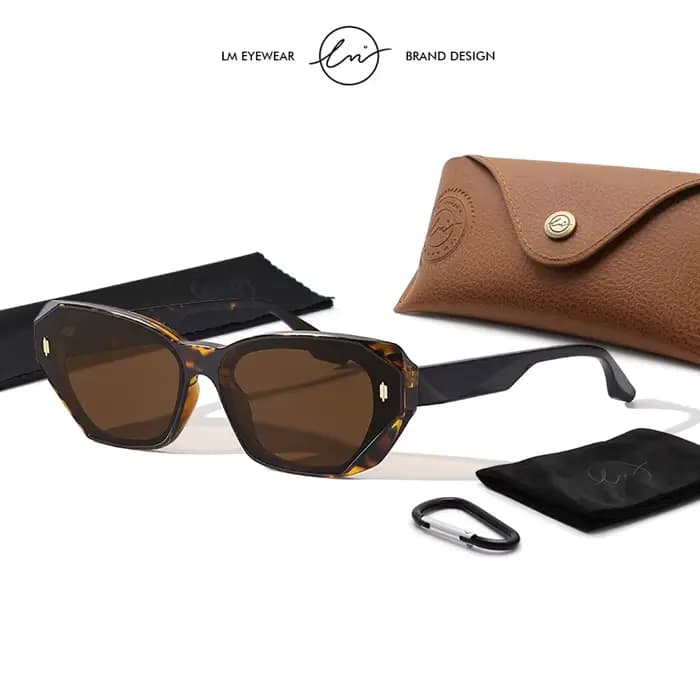 LM-Lunettes de soleil polarisées œil de chat pour femme, lunettes pour femme, haute qualité, TR90, U