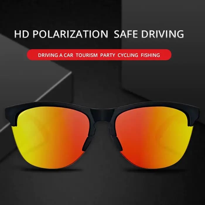 KDEAM Lifestyle – lunettes de soleil polarisées pour hommes et femmes, monture semi-sans monture TR9