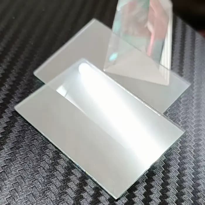 Miroir séparateur de faisceau optique 50x50mm, 5 pièces, verre Semi-Transmissive Semi-réfléchissant
