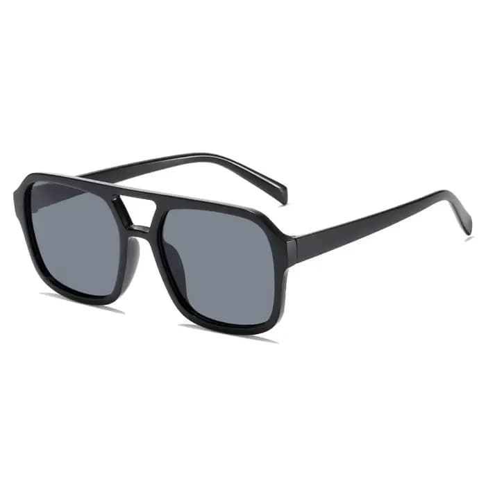Lunettes de soleil aviateur rétro pour hommes et femmes, Vintage des années 70, carrées, Double pont