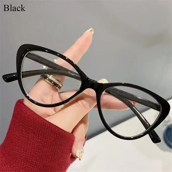 Lunettes Anti-rayons bleus pour femmes, mode œil de chat, lunettes d'ordinateur, grande monture, soi
