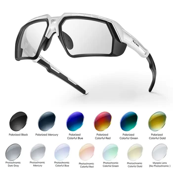 WEST BIKING-Lunettes de soleil unisexes personnalisées, lunettes de cyclisme polarisées photochromiq
