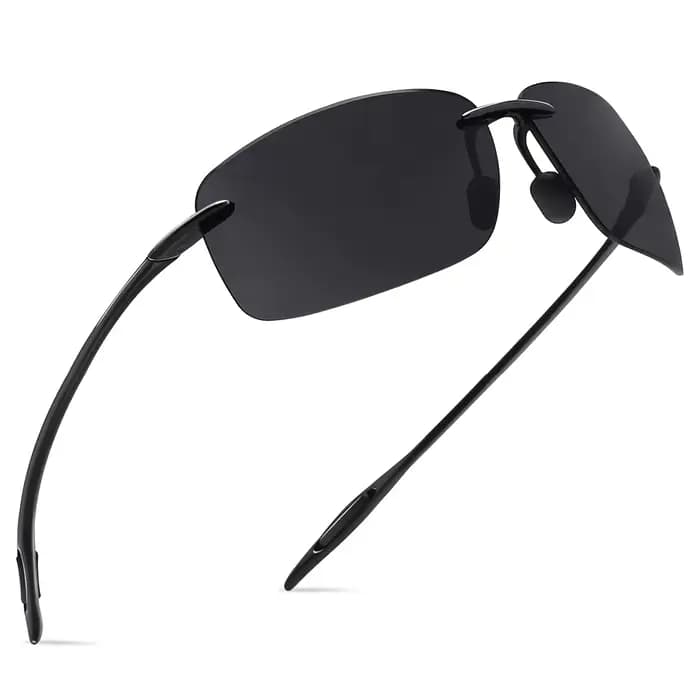 JULI The Matrix classique sport sans monture lunettes de soleil hommes Orange mâle conduite Rectangl