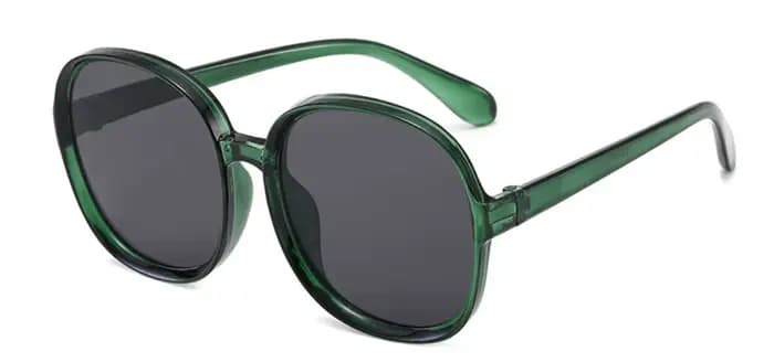 Lunettes de soleil classiques Vintage en plastique pour femmes, monture ronde surdimensionnée, marqu