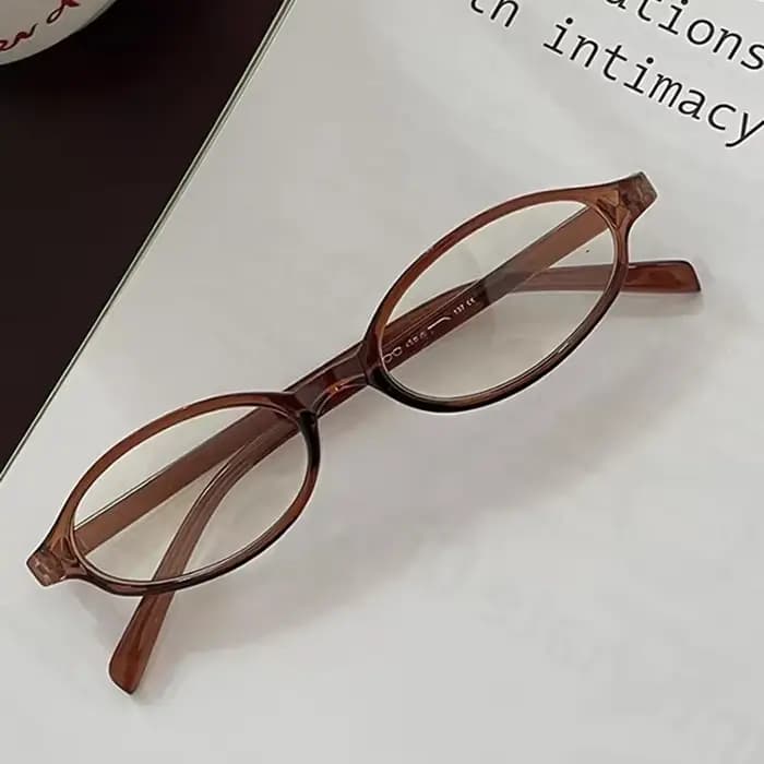 Lunettes ovales rétro Y2K pour femmes, petite monture, blocage de la lumière bleue, lunettes optique
