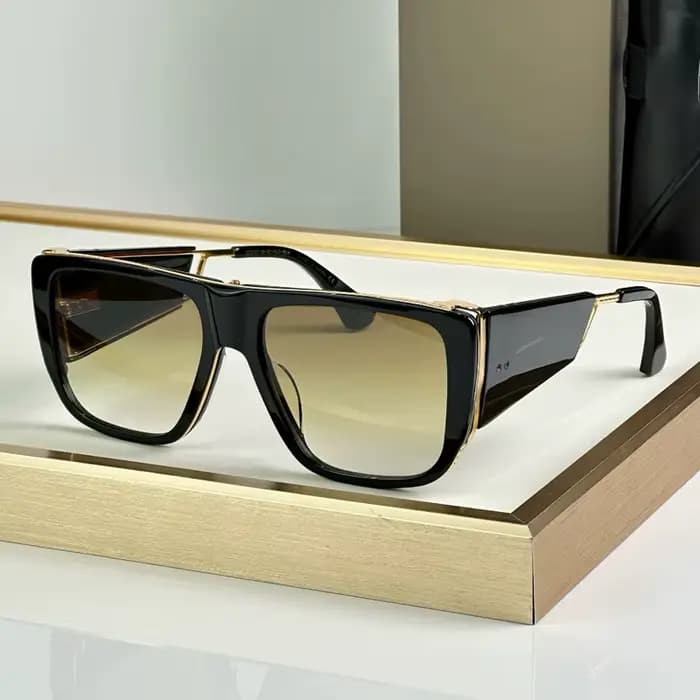 127 Lunettes de soleil carrées de luxe avec boucliers latéraux pour hommes et femmes, en acétate, qu