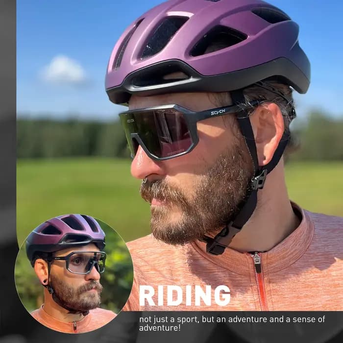 SCVCN photochromique hommes lunettes de cyclisme lunettes de soleil UV400 lunettes Sports de plein a