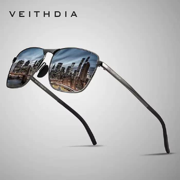 VEITHDIA marque hommes Vintage sport lunettes de soleil polarisées UV400 lentille lunettes accessoir