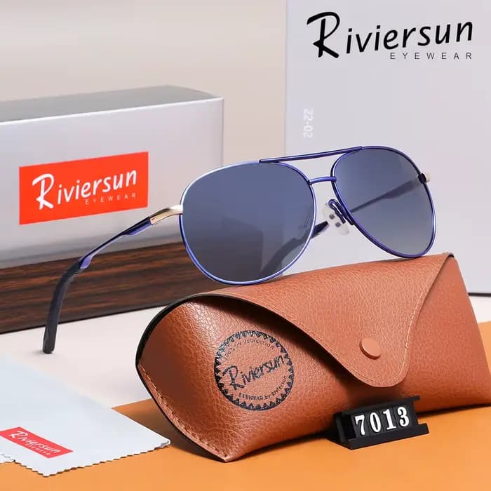 Lunettes de soleil polarisées tendance pour hommes, monture en alliage UV400, pour la pêche en plein