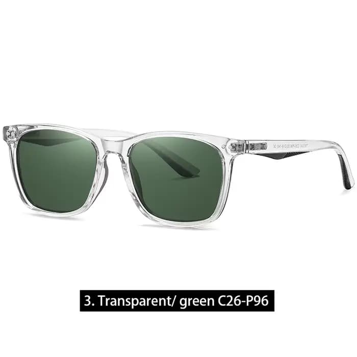 Femmes rétro extérieur lunettes de soleil polarisées pour hommes mode Transparent coréen carré fille