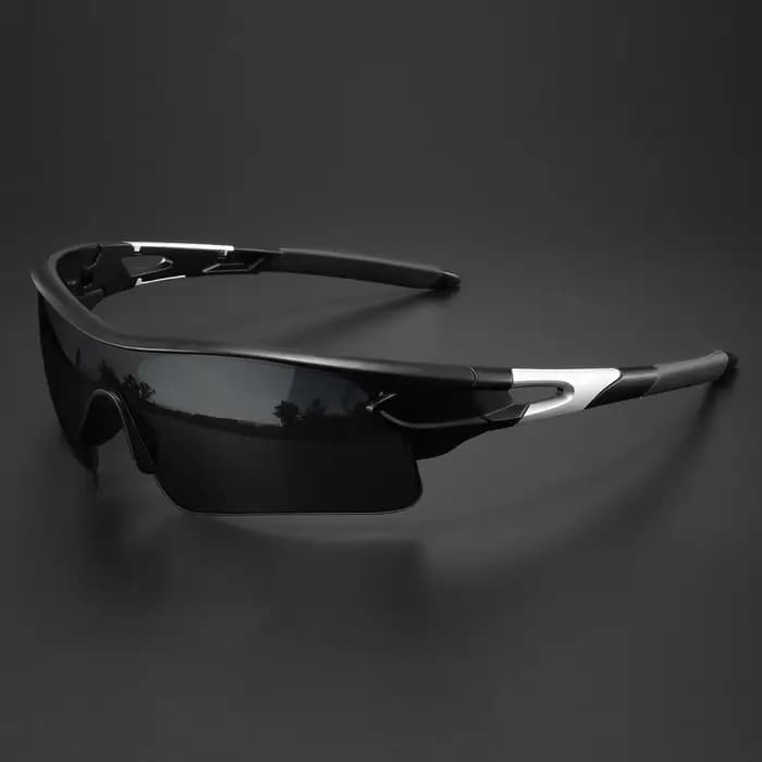 Lunettes de soleil de sport classiques avec lentille UV400 enveloppantes une pièce – Ajustement conf