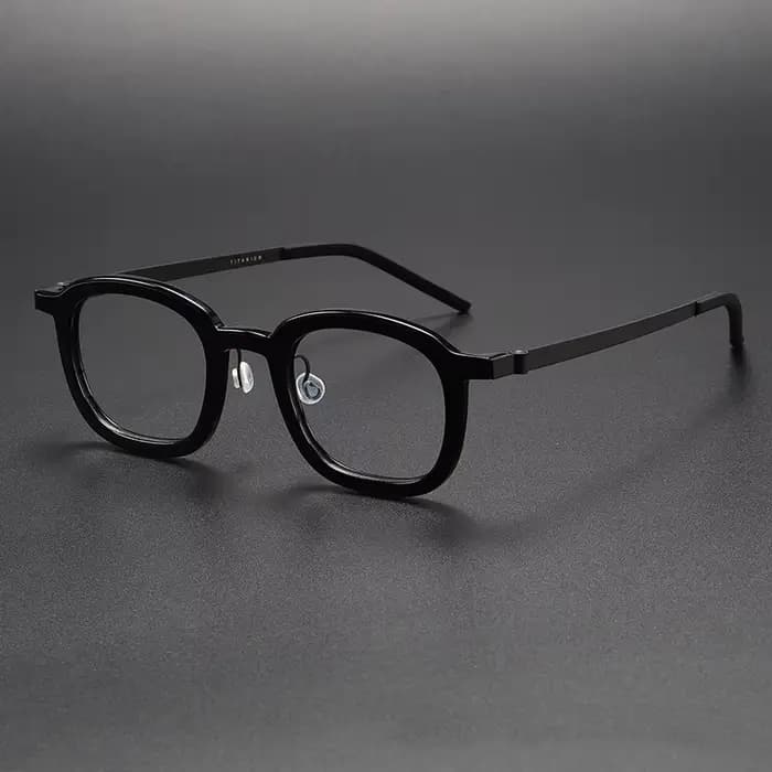 Marque de luxe concepteur hommes Vintage IP titane acétate lunettes femmes grand carré optique myopi