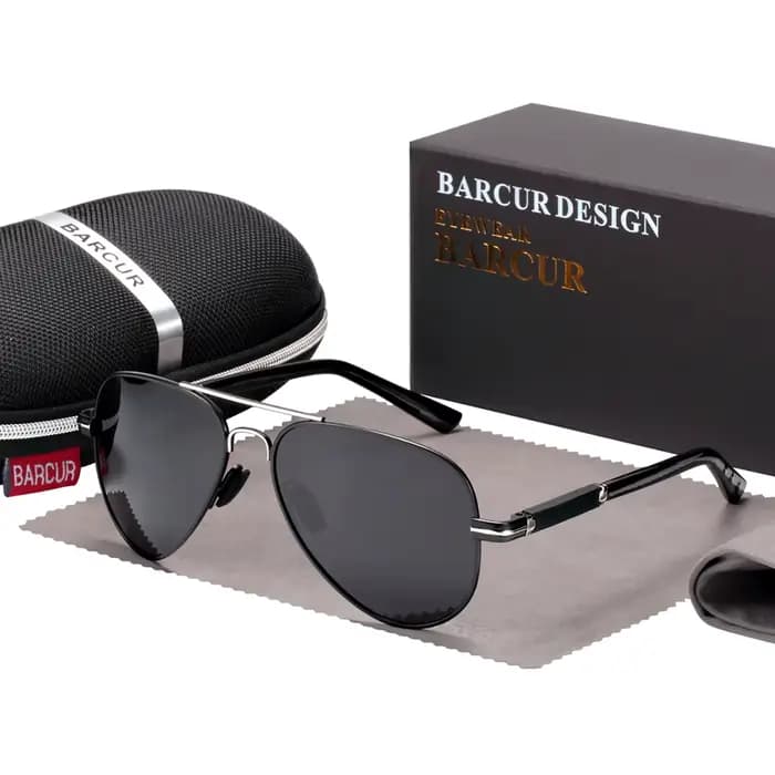 BARCUR-Lunettes de soleil polarisées pour hommes et femmes, accessoires de conduite