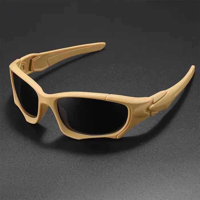 Sports de plein air lunettes de soleil polarisées hommes courbe coupe cadre résistant au Stress lent