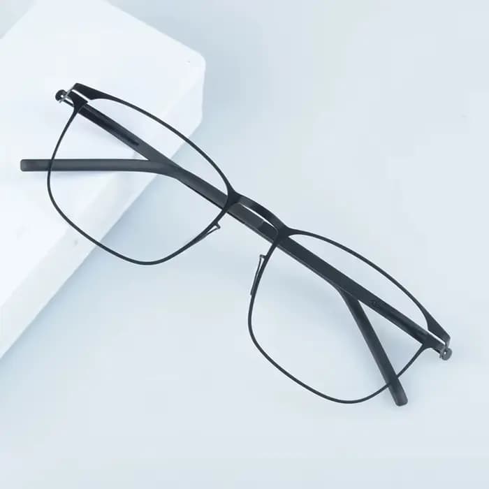 Allemagne sans vis carré lunettes cadre hommes ultraléger marque d'affaires lunettes Design lunettes