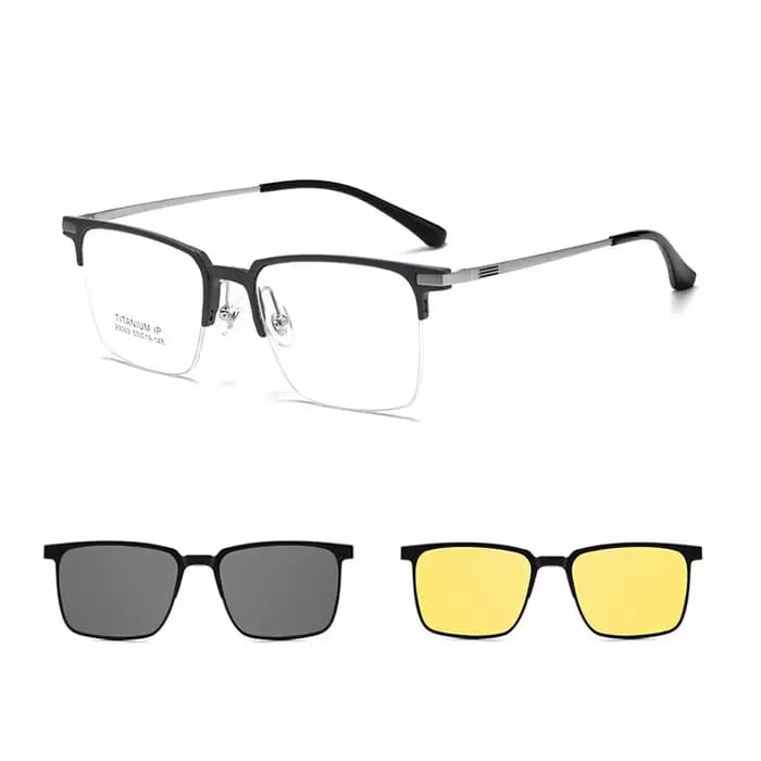 COIan-Lunettes de soleil magnétiques optiques polarisées personnalisées pour hommes, lunettes de sol