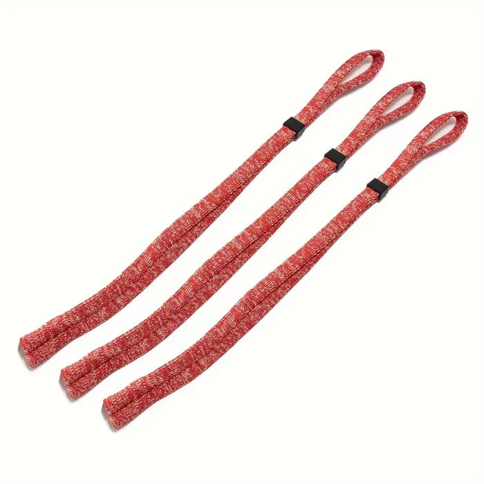 Lot de 3 sangles antidérapantes réglables pour lunettes de sport avec cordon pour hommes et femmes -