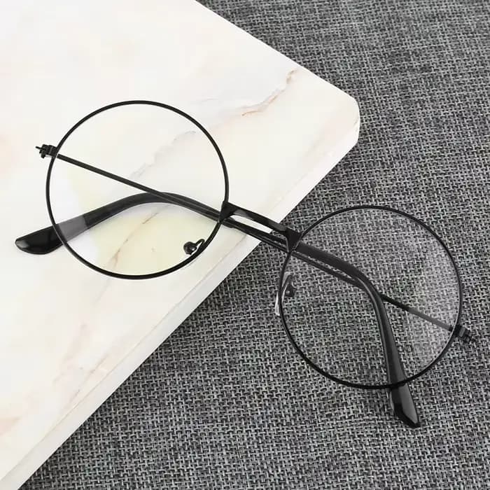 Lunettes rondes Anti-lumière bleue pour ordinateur, jeux de jeu, Protection des yeux, lunettes décor