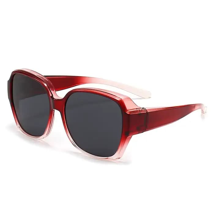 Lunettes de soleil polarisées rondes à la mode, couverture sur myopie, lunettes de Prescription port