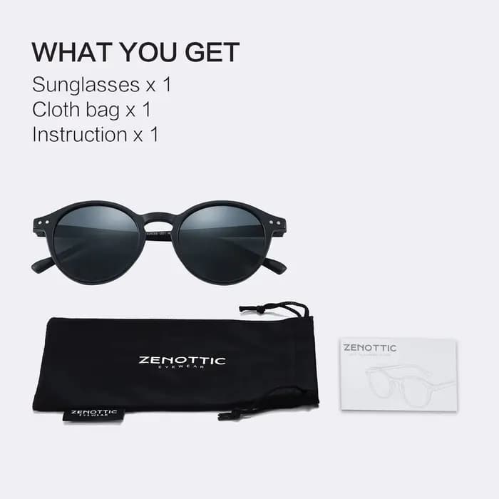 ZENOTTIC rétro lunettes de soleil polarisées 2023 2024 hommes femmes Vintage petit cadre rond lunett