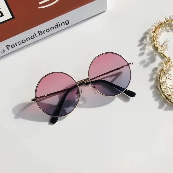 Lunettes de soleil à monture ronde en métal pour enfants de 2 à 8 ans, style britannique, nouvelle c