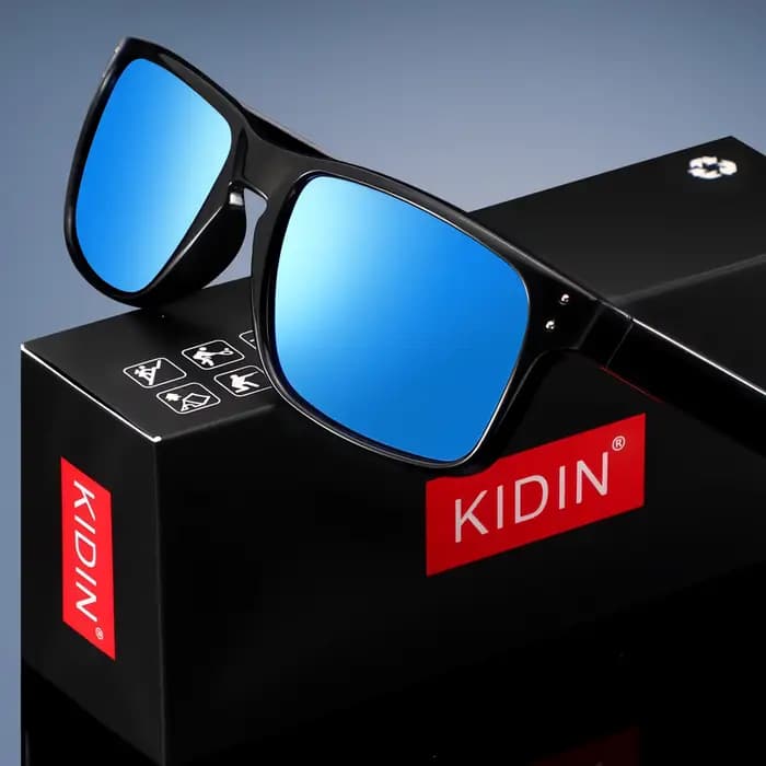 Nouvelles lunettes de soleil polarisées de luxe de haute qualité KIDIN 2026, carrées, pour sports de