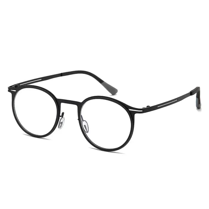 Lunettes à monture ronde géométrique, légères, monture complète en métal, pour hommes et femmes, mod