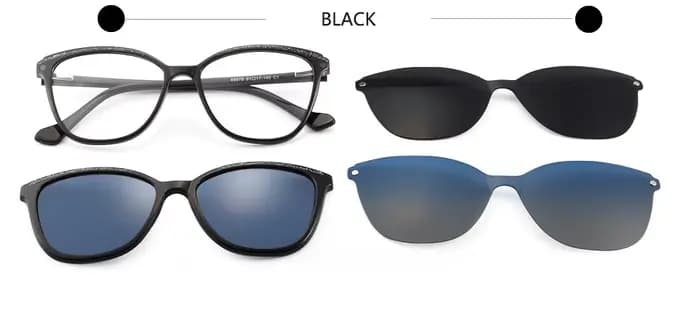 Lunettes De soleil magnétiques polarisées à Clip, pour femmes, œil De chat TR90, lunettes De Prescri