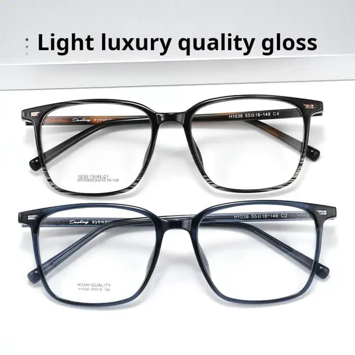 YIMARUILI haut de gamme rétro ovale hommes lunettes ultra-léger mode TR90 grande taille optique Pres
