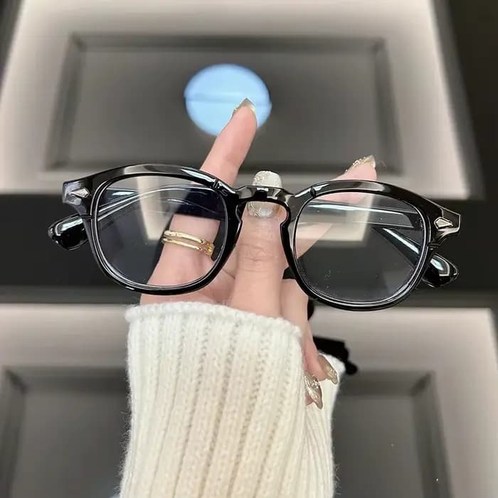 Lunettes rondes Vintage pour femmes et hommes, monture ovale rétro, lentille transparente unisexe po