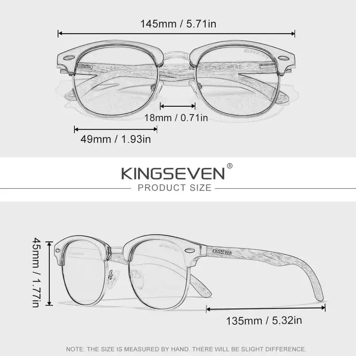 Lunettes de soleil polarisées vintage KINGSEVEN pour hommes et femmes, protection UV400, lunettes de