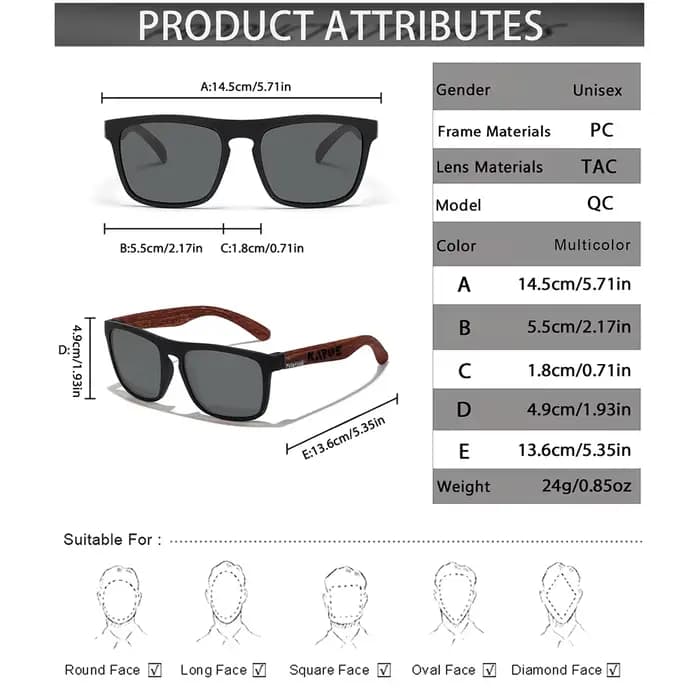 KAROS lunettes de soleil hommes/femmes polarisées carré miroir marque Design luxe UV400 parasol unis