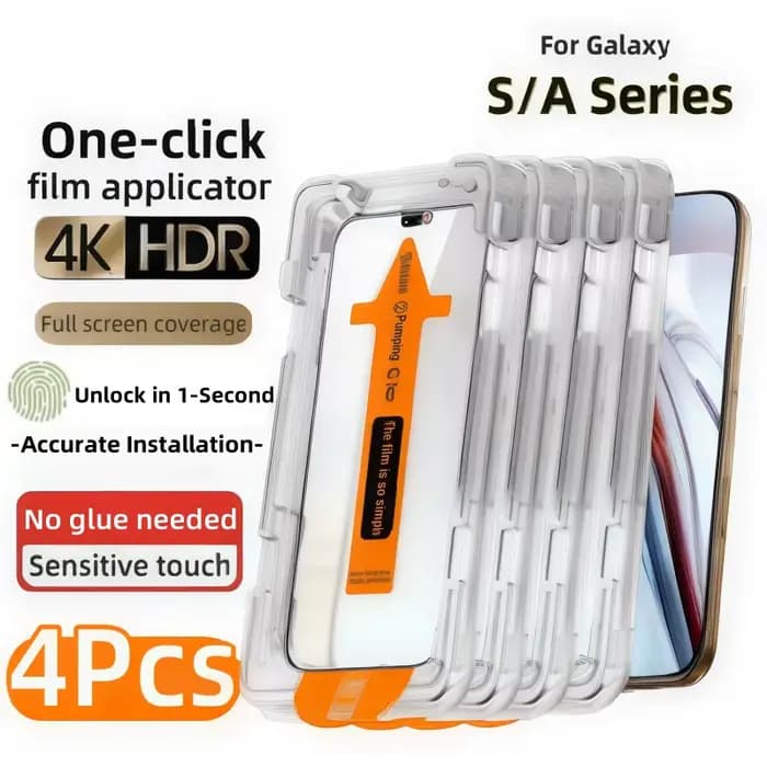 Protecteur d'écran en verre trempé, 4 pièces, pour Samsung S25 S24 Ultra S23 S22 S21 Plus A36 A25 A1
