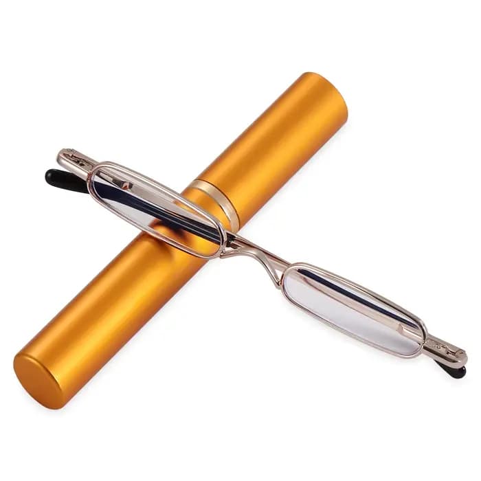 Lunettes de lecture ultrafines pour hommes et femmes, monture en métal, mini lunettes de lecture por