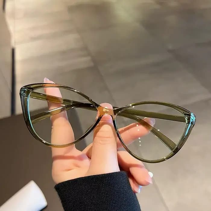 Lunettes de vue sans dioptrie tendance, design rétro œil de chat pour hommes et femmes