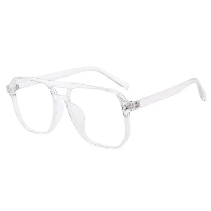 Lunettes transparentes anti-lumière bleue à double faisceau pour hommes et femmes, lunettes d'ordina