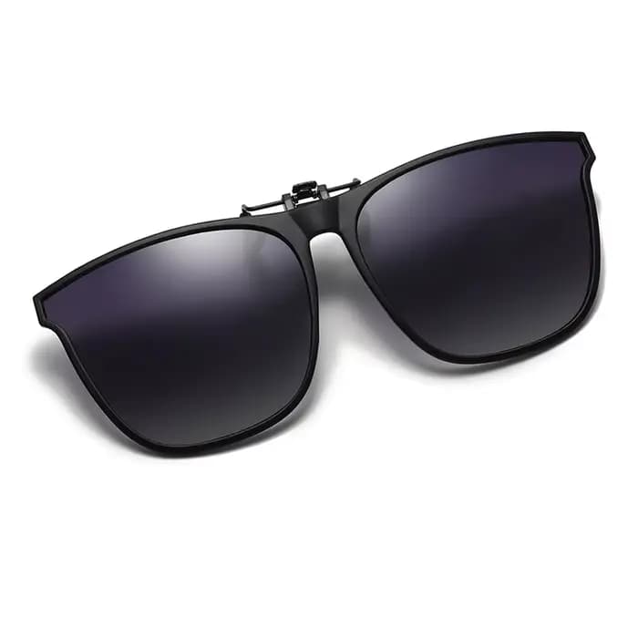 Lunettes de soleil polarisées à Clip pour hommes, pour conducteur de voiture, Vision nocturne, Anti-
