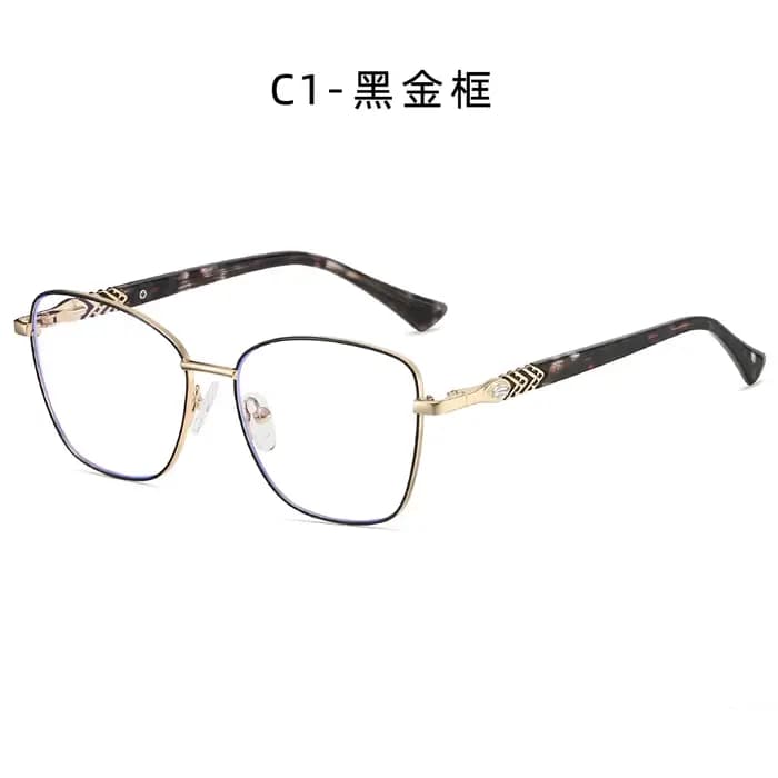 Lunettes de vue rétro pour femmes, décoration diamant, luxe, myopie, hypermétropie, lunettes progres