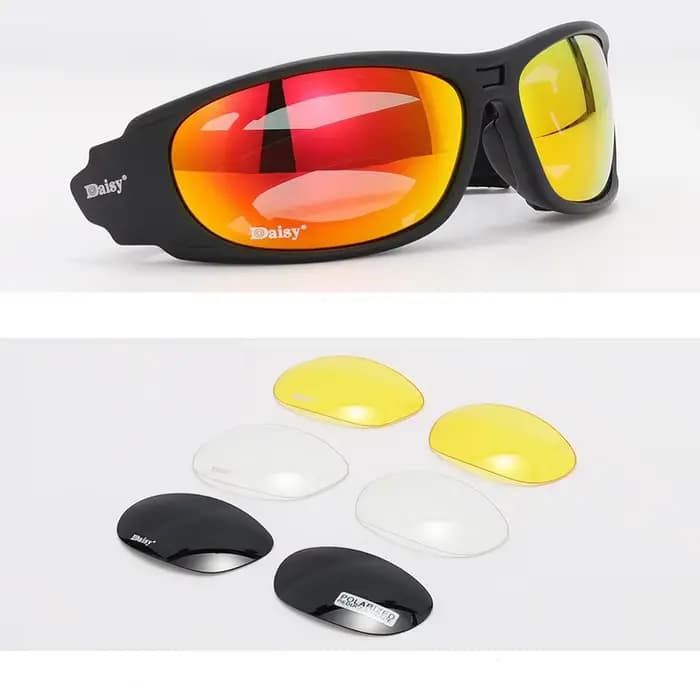 Destroy AndrC6-Lunettes de soleil polarisées militaires pour hommes, pare-balles, airsoft, lunettes 
