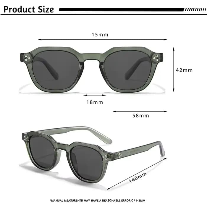 Caterside nouveau rétro polarisé hommes lunettes de soleil carré TR90 cadre femmes lunettes de solei