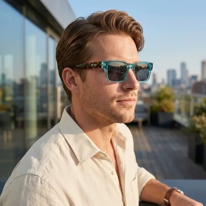 Lunettes de soleil carrées de luxe léger, design minimaliste, élégantes, unisexes, protection UV400,